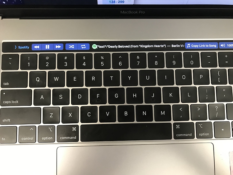 touchbar spotify like current song playing bettertouchtool