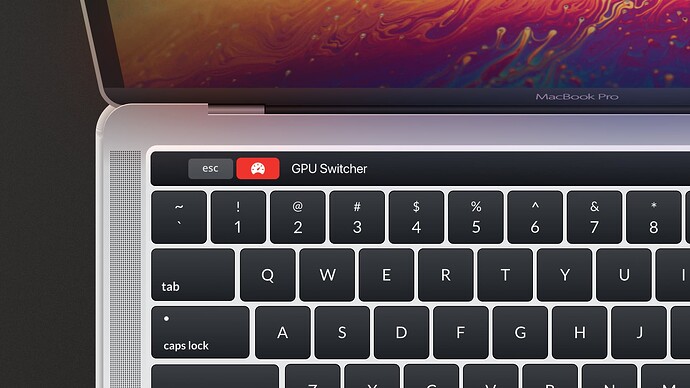 Change your GPU modes from TouchBar!