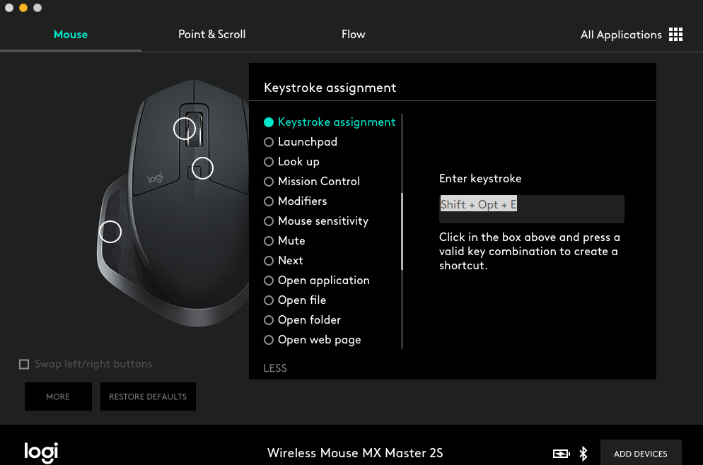logitech mx master 2s wireless mouse on photoshop
